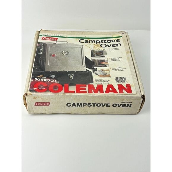 Vtg Coleman Camp Stove Oven Non-Corrosion Aluminized Steel 5010B700 w/ Orig. Box - Picture 12 of 12